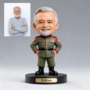 Custom Bobblehead from Photo - Personalized 1:1 Face Replica Shaking Head Doll
