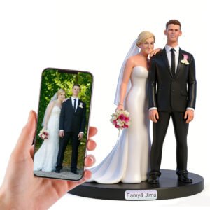 Personalized Couple Figurine - Custom 3D Handcrafted Replica for Anniversary & Wedding Gifts