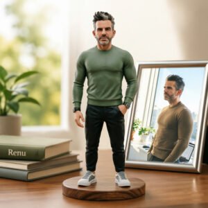 Custom Realistic Figurine from Photo(4-10inch), Personalized 3D Printed Hand-Painted Memory Figurine